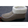 Latest Gray Cotton Womens Knitted Boots / Warm Ankle Boots